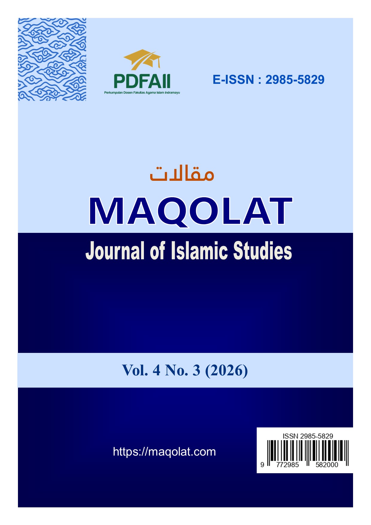 					View Vol. 4 No. 3 (2026): Transformative Islamic Thought Based on the Qur'an
				